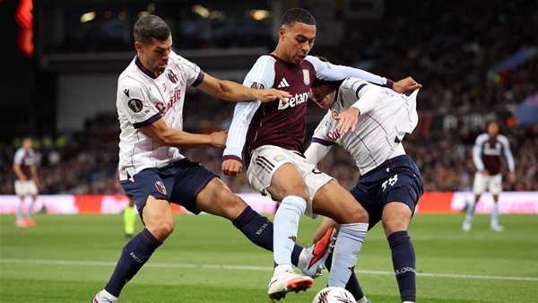 أستون فيلا يفوز على بولونيا 1-0 في الدوري الأوروبي